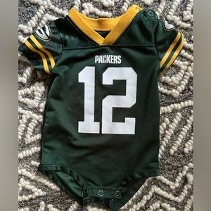 Packers Jersey Onesie. 3-6 months.